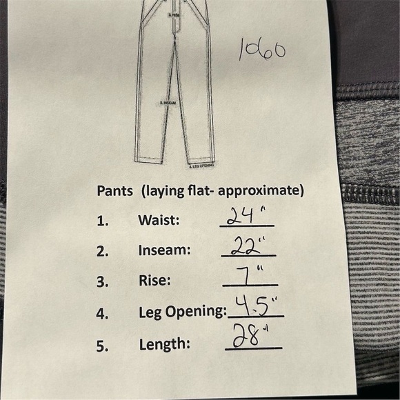 Lululemon Women's Size 4 Black Wee Stripe Crop Leggings Running Yoga - Picture 7 of 8